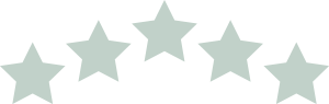 blue-green five star graphic